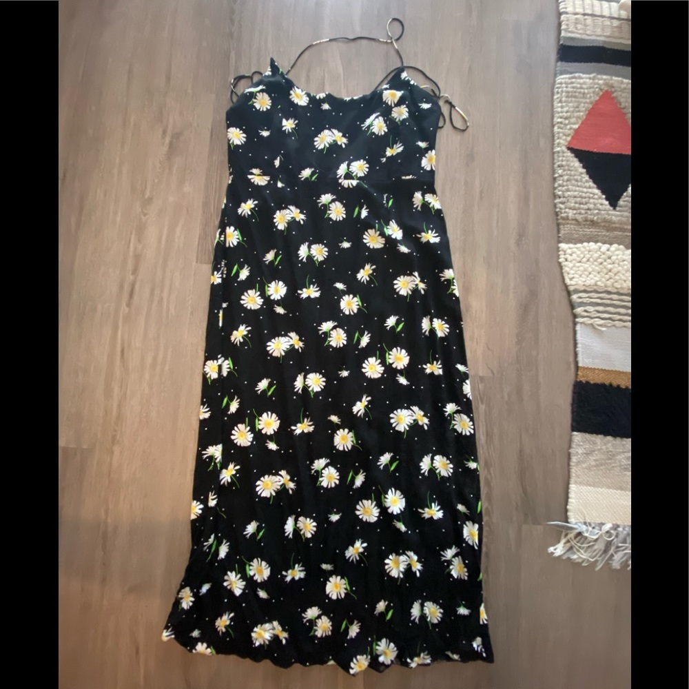 ASOS tie back midi dress